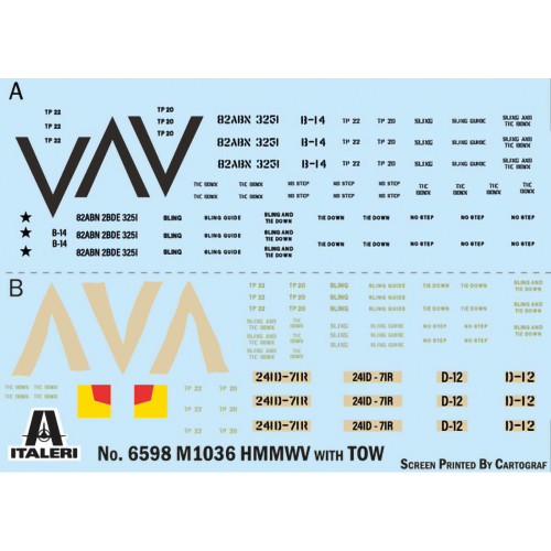 HMMWV M966 TOW Carrier 1/35 Kit Italeri (6598) Alt Image 2