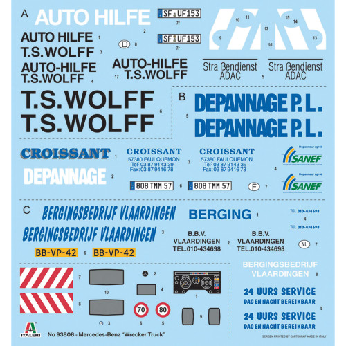 Mercedes-Benz Wrecker Truck 1/24 Kit Alt Image 2