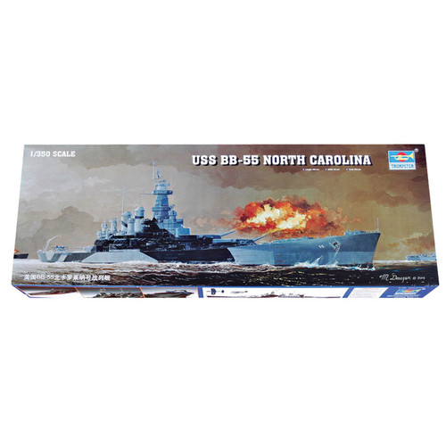 USS North Carolina (BB-55) Battleship 1/350 Kit. Main Image