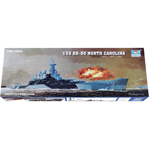 USS North Carolina (BB-55) Battleship 1/350 Kit.  Main Image