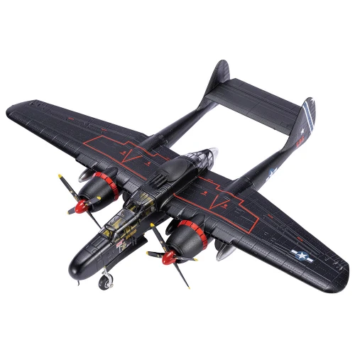 P-61B BLACK WIDOW 1/72 DIE CAST MODEL - AF1-0090F TIMES A WASTIN 418TH NIGHT FIGHTER SQUADRON 1:72 Scale Main Image