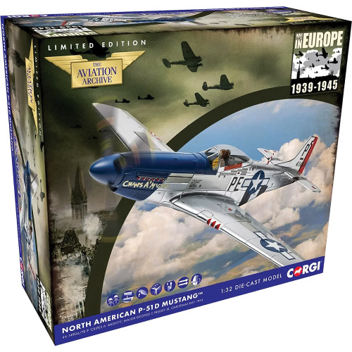 P-51D Mustang1/32 Die Cast Model Corgi (AA34410) Main Image