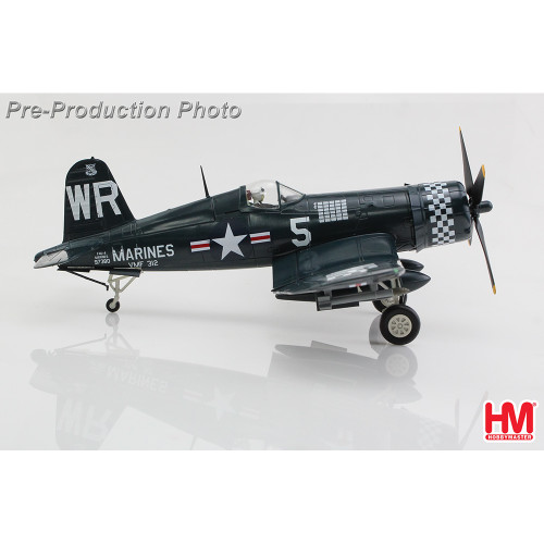 F4U-4 CORSAIR 1/48 DIE CAST MODEL - HA8228 Capt. Phillip C. Delong, VMF-312, USS Bataan, April 1951 Alt Image 2