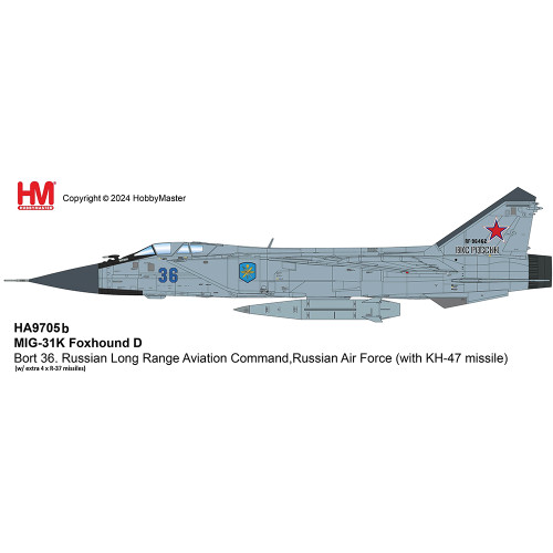 MIG-31K Foxhound 1/72 Die Cast Model Russian Long Range Aviation Command Main Image