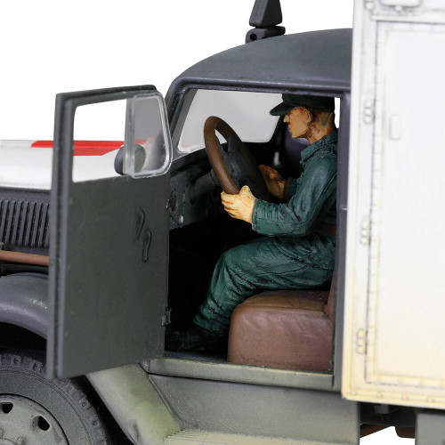 Kfz305 Opel Blitz 3-Ton Ambulance 1/32 Die Cast Model - White Alt Image 8