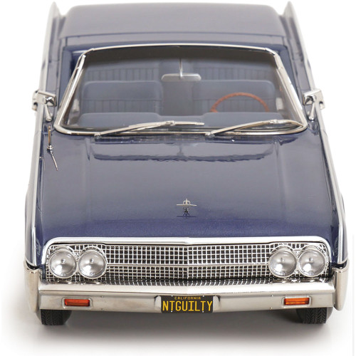 1963 Lincoln Continental Convertible - Metallic Blue 1:18 Scale Alt Image 5