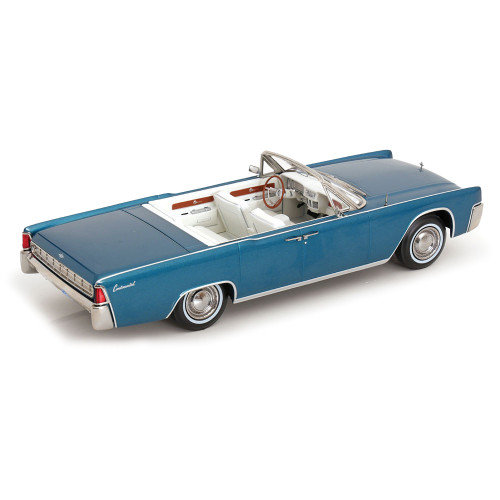 1963 Lincoln Continental Convertible - Turquoise Metallic 1:18 Scale Alt Image 3