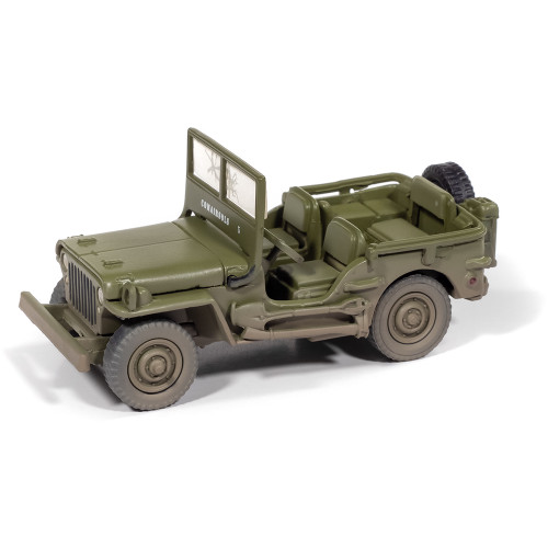 WWII Willys MB Jeep Old Faithful - Olive Drab Battleworn 1:64 Scale Main Image