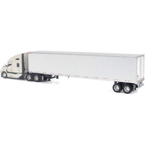 Kenworth T680 Next-Gen 76in-High-Roof Sleeper-Cab Tandem Tractor with Great Dane Champion 53ft Dry Cargo Trailer (White) 1:50 Scale Alt Image 3