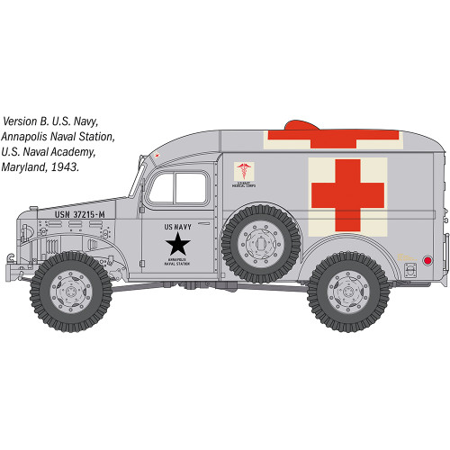 Dodge WC54 Ambulance 1/35 Kit 1:35 Scale Alt Image 4