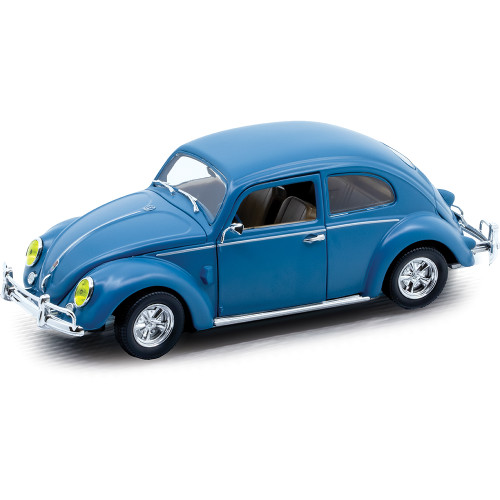 1952 VW Beetle Deluxe Model - Blue 1:24 Scale Main Image