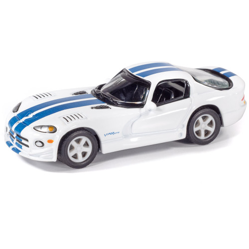 1996 Dodge Viper GTS & 2005 Ford GT 2-pack - Bright White & Torch Red 1:64 Scale Alt Image 1