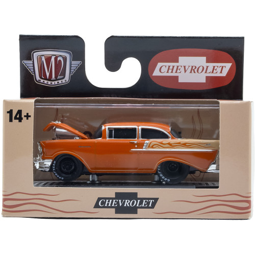 1957 Chevrolet 150 Hot Rod - Orange 1:64 Scale Alt Image 2