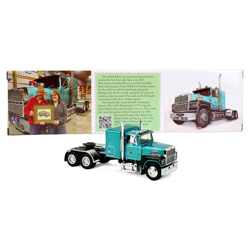 Ford LTL 9000 with 48 Flat Top Sleeper & 53' Trailer with Reefer - Red's Favorites - Tom Sercombe 1:64 Scale Alt Image 5