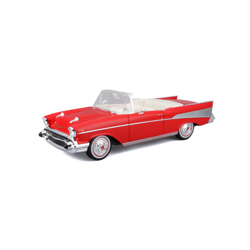 1957 Chevrolet Bel Air Convertible - Red 1:18 Scale Main Image