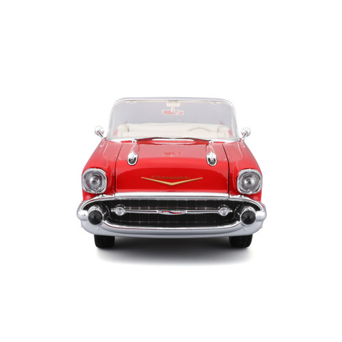 1957 Chevrolet Bel Air Convertible - Red 1:18 Scale Alt Image 4