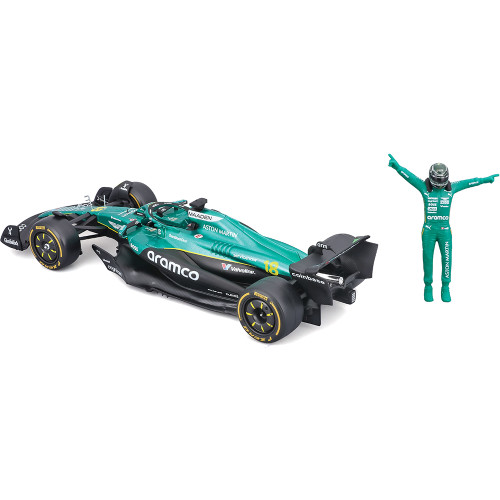 2025 F1 Aston Martin AMR25 w/figure - Stroll #18 1:24 Scale Alt Image 1