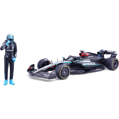 2024 F1 Mercedes W15  w/Figure - Russell #63 1:24 Scale Main Image