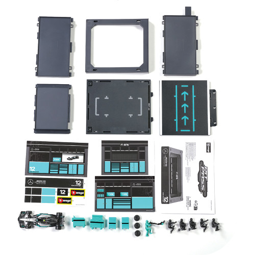 2025 F1 Mercedes W16 Pit Pass - Antonelli #12 1:43 Scale Alt Image 3