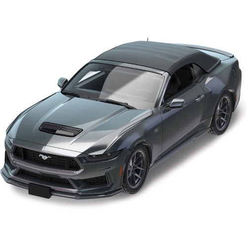 2024 Ford Mustang1 GT 5.0 Convertible - Dark Matter Gray (New Tooling) 1:64 Scale Main Image