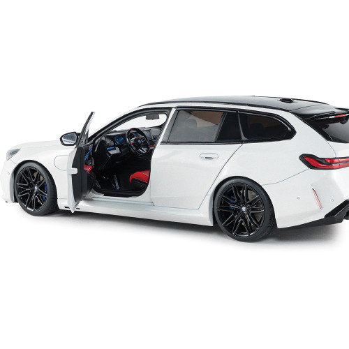 2025 BMW M5 Touring Alpine White Solid 1:18 Scale Alt Image 8