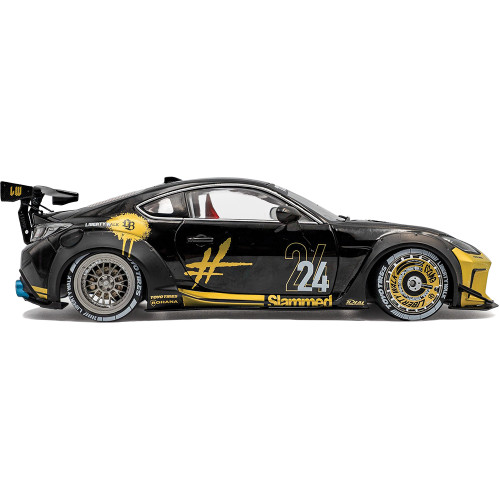 2024 Toyota GR86 Liberty Walk Body Kit Black & Gold 1:18 Scale Alt Image 7