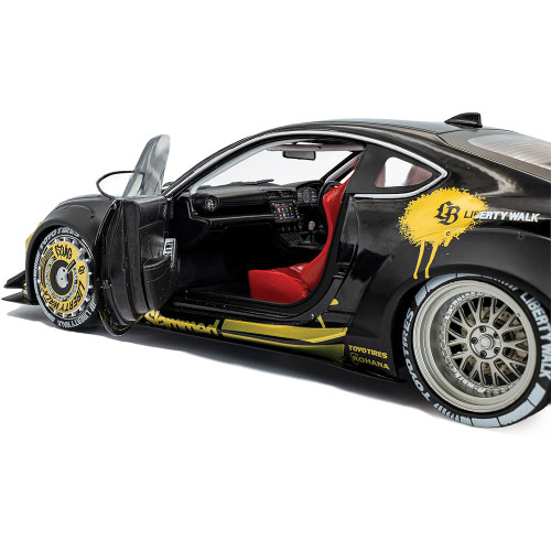 2024 Toyota GR86 Liberty Walk Body Kit Black & Gold 1:18 Scale