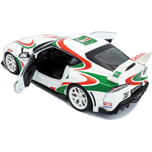 2024 Toyota GR Supra Toyota Racing Tribute White 1:18 Scale Alt Image 5