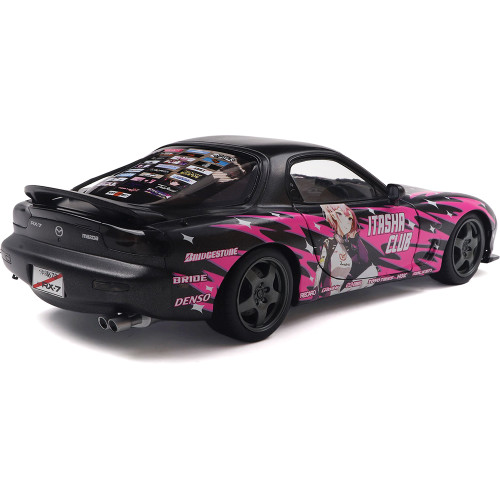 1999 Mazda RX7 Fd3Rs Solido Works Itasha Club Pink 1:18 Scale Alt Image 2