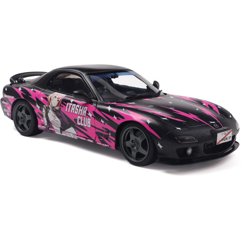 1999 Mazda RX7 Fd3Rs Solido Works Itasha Club Pink 1:18 Scale Alt Image 3