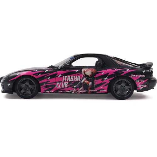 1999 Mazda RX7 Fd3Rs Solido Works Itasha Club Pink 1:18 Scale Alt Image 7