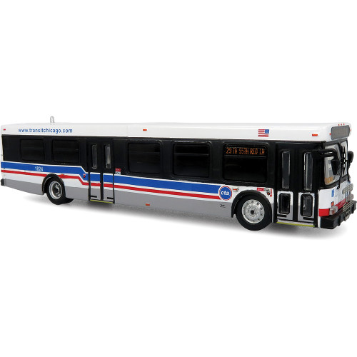 New Flyer D40LF Transit Bus:  CTA Chicago 1:87 Scale Main Image