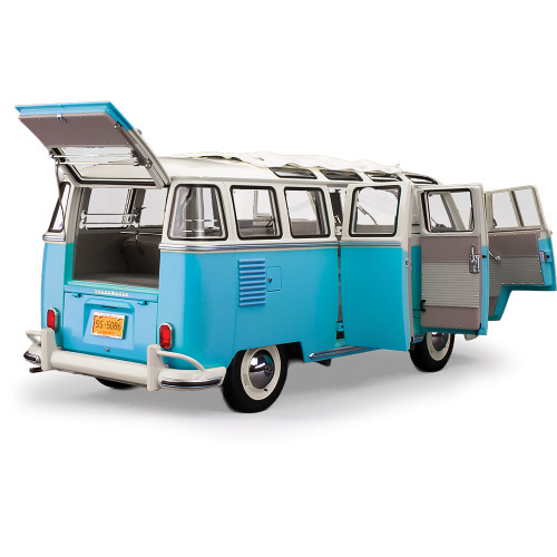 1962 Volkswagen Samba Van - Blue 1:12 Scale Alt Image 2