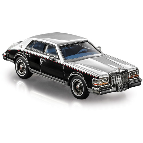 1980 Cadillac Seville - Sable Black / Sheffield Gray Firemist 1:64 Scale Alt Image 2