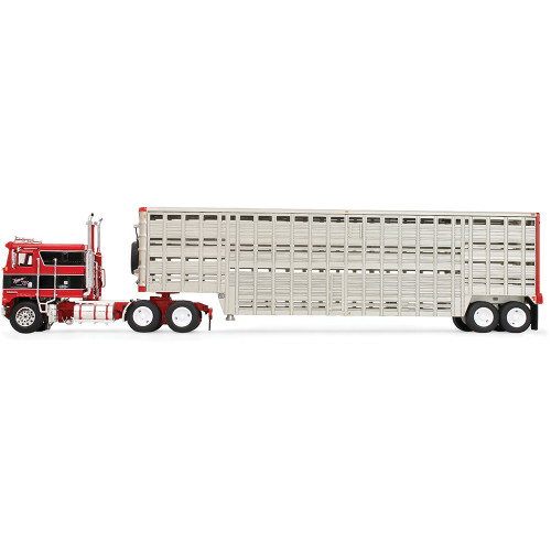 Kenworth® K100 COE Flat Top & 45' Wilson® Vintage Livestock Trailer - Koppes Truck Line 1:64 Scale Alt Image 3