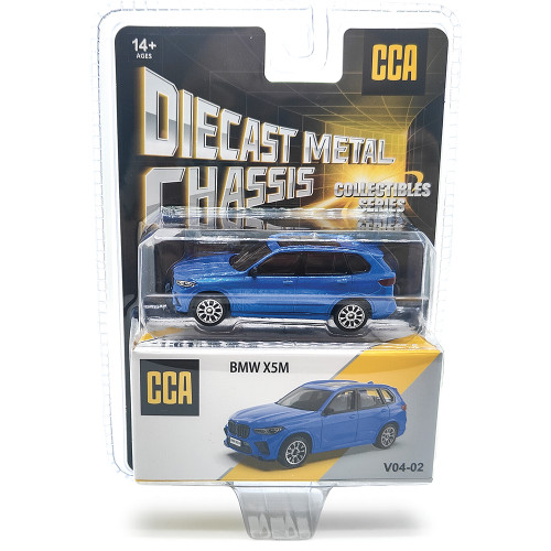 BMW X5M - Blue 1:64 Scale Alt Image 3