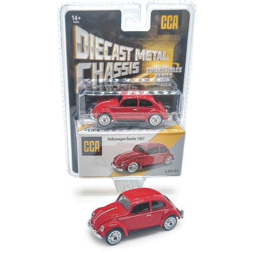 Volkswagen Classic  Beetle - Red 1:56 Scale Alt Image 2