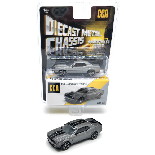 Dodge Challenger SRT Jailbreak - Grey 1:64 Scale Alt Image 2