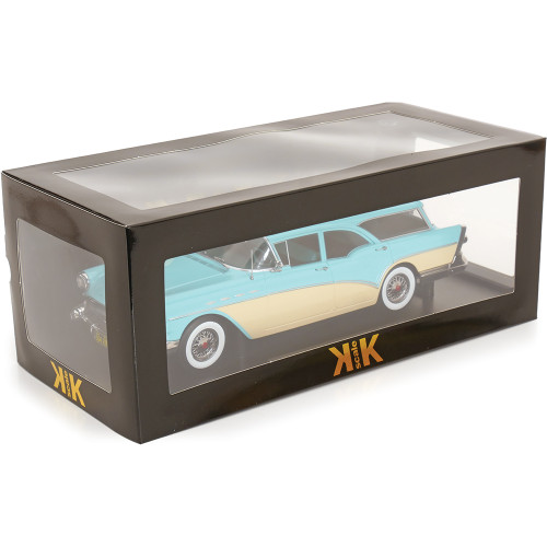 1957 Buick Special Estate Wagon - Light Blue 1:18 Scale Alt Image 5