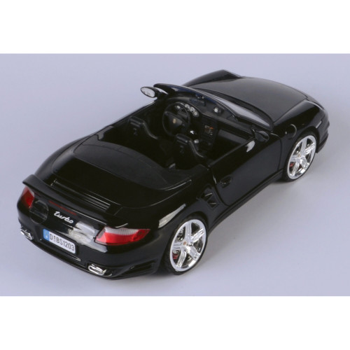 Porsche 911 Turbo Cabriolet - Black 1:18 Scale Diecast Model by Motormax Alt Image 2