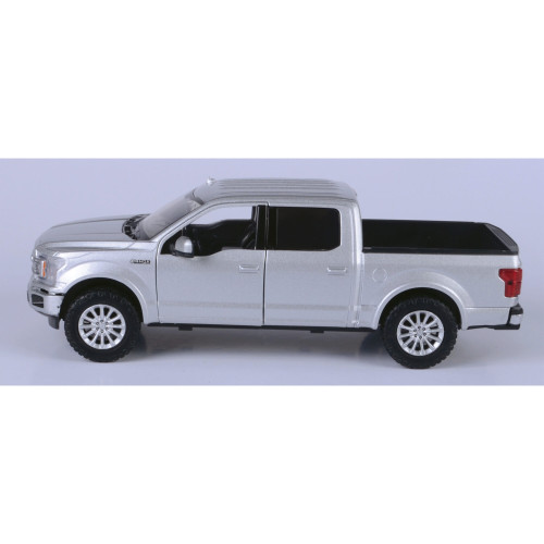 2019 Ford F-150 Limited Crew Cab - Silver 1:27 Scale Diecast Model by Motormax Alt Image 1