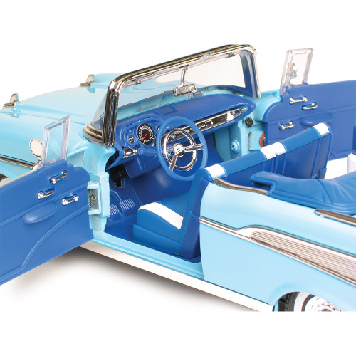1957 Chevy Bel Air Convertible - Blue 1:18 Scale Alt Image 2