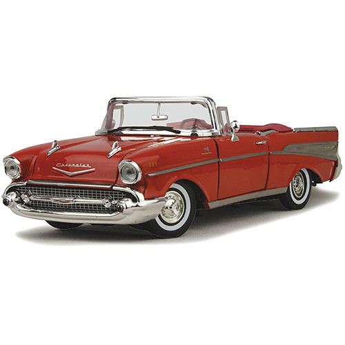 1957 Chevy Bel Air Convertible - Red 1:18 Scale Diecast Model by