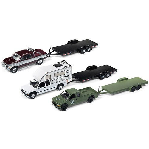 Johnny Lightning Diecast Pickup and Trailer Showcase Collection 164 Scale Diecast Model by Johnny Lightning 18424NX Johnny Lightning Diecast Pickup and Trailer Showcase Collection 164 Scale Diecast Model by Johnny Lightning 18424NX