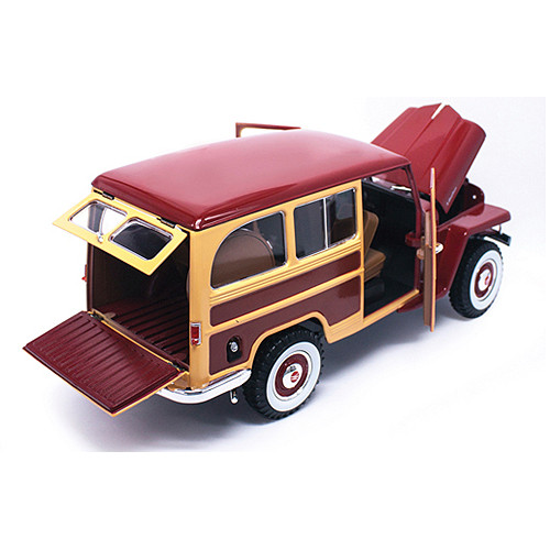 1955 Willys Jeep 4x4 Wagon - red woody Alt Image 4