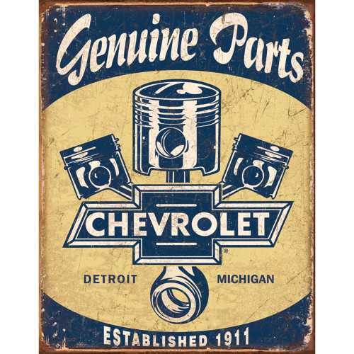 Chevy Parts Metal Sign Main Image