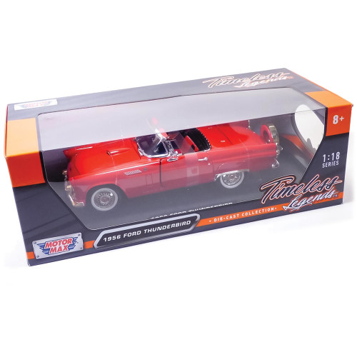 1956 Ford Thunderbird ( convertible )-Red 1:18 Scale Alt Image 8