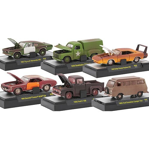 M2 Machines Auto-Project Distressed Diecast Collection and Case 164 Scale Diecast Model by M2 Machines 16992NX M2 Machines Auto-Project Distressed Diecast Collection and Case 164 Scale Diecast Model by M2 Machines 16992NX