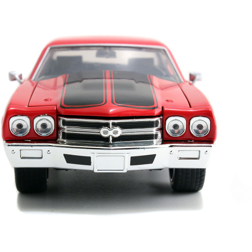 DOM's Chevy Chevelle SS - Glossy Red - Fast & Furious 1:24 Scale Alt Image 5