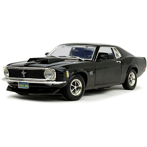 Motormax 1970 Boss 429 Mustang - Black 118 Scale Diecast Model by Motormax 18156NX